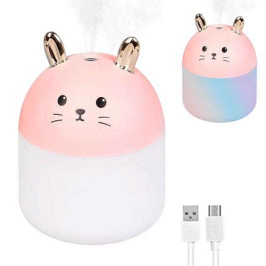Humidificador de Aire en Forma de Conejo 🐇 – Aromaterapia y Diseño Encantador - Mercacity Colombia