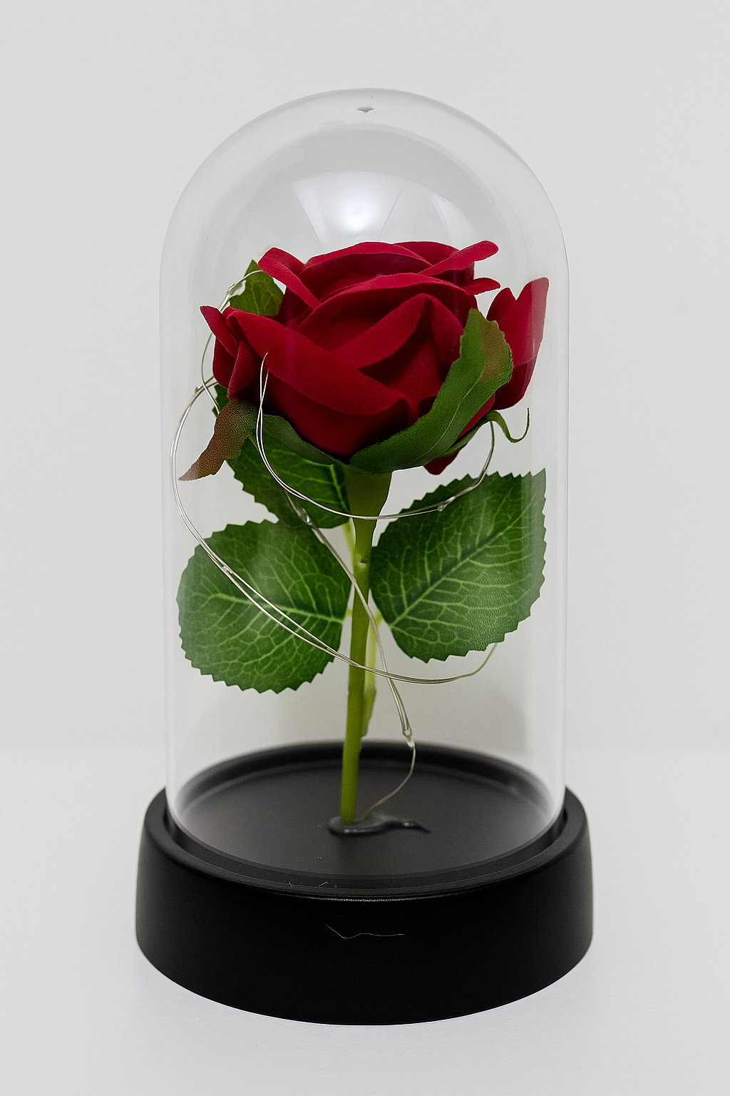 🌹 Rosa con Luces LED en Campana de Vidrio – Un regalo romántico y elegante - Mercacity Colombia