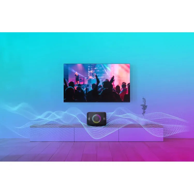 Parlante Portátil Panasonic SC-BMAX5 75 W RMS – Bluetooth + Batería 9 h + Luces Fiesta - Mercacity Colombia