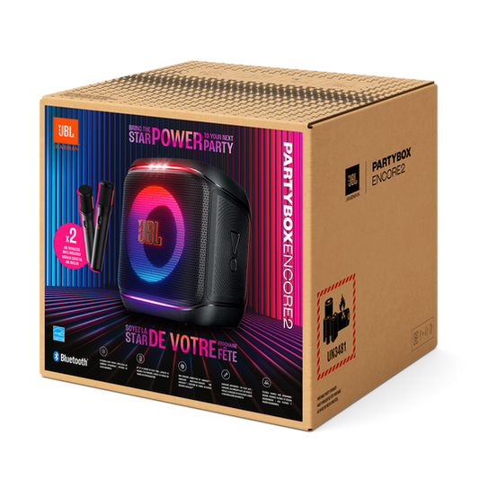 JBL PartyBox Encore 2 – 100 W, Micrófono Inalámbrico, Hasta 15 H de Batería, IPX4 - Mercacity Colombia