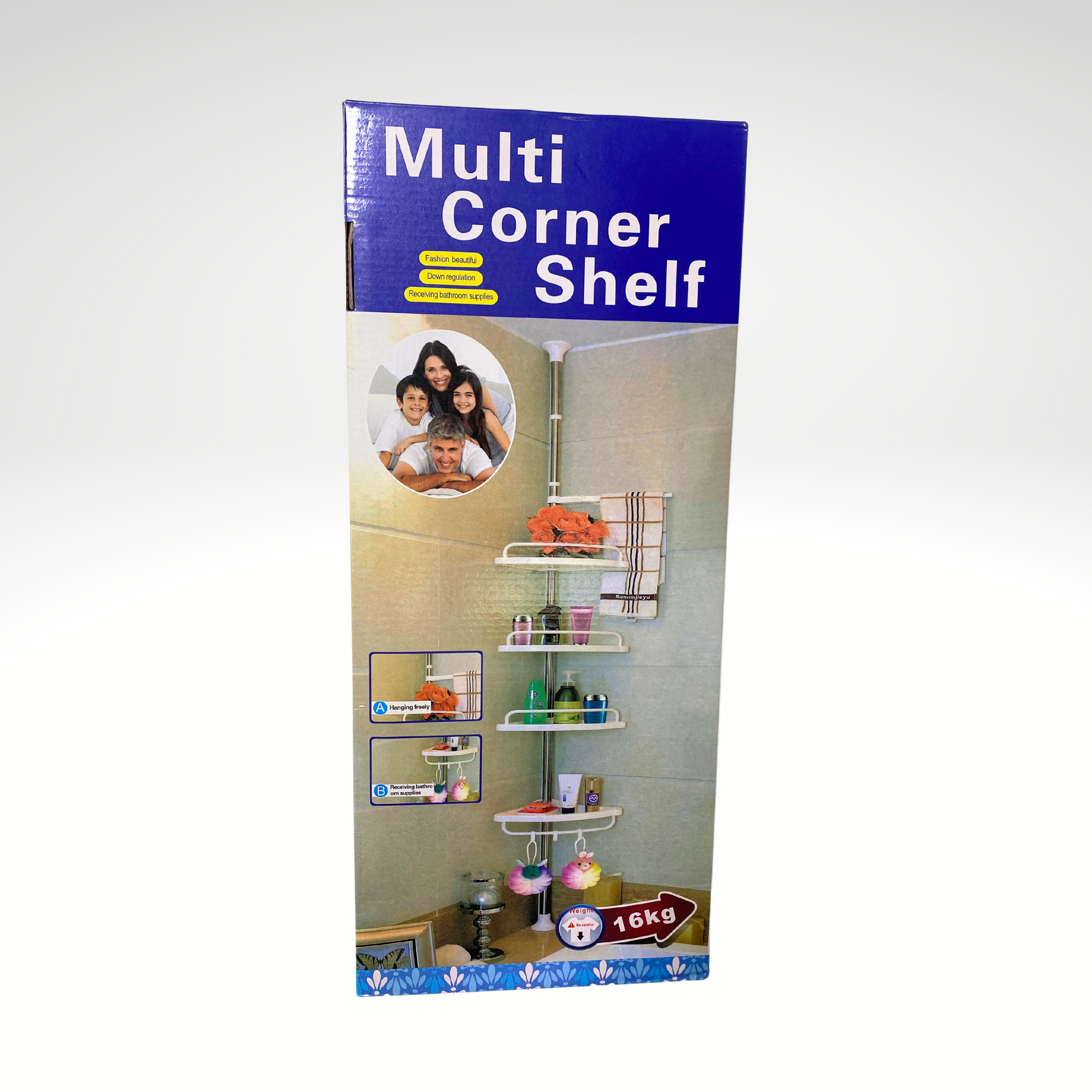 Organizador Esquinero de Baño 4 Niveles – Acero Inoxidable y Diseño Telescópico Anticorrosión - Mercacity Colombia