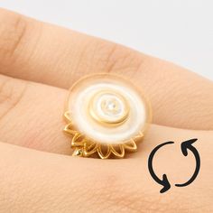 🌻 Anillo Girasol Giratorio Antiestrés – Ajustable y con Caja de Regalo 🎁 - Mercacity Colombia