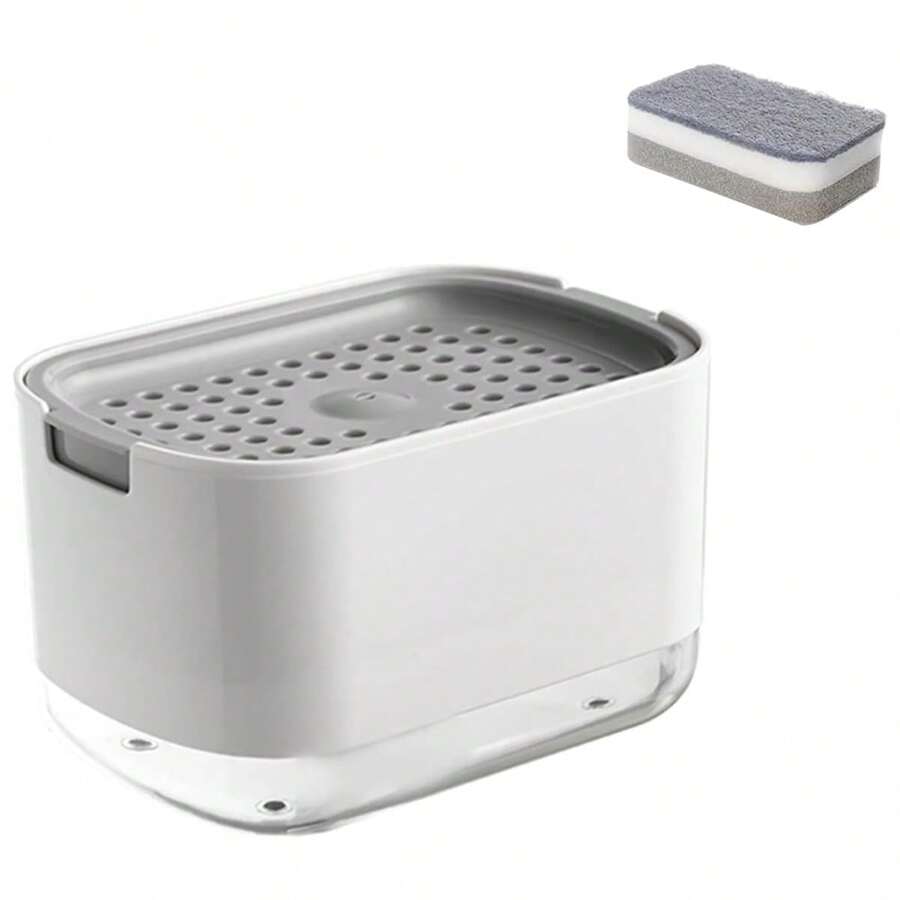 Dispensador de Jabón Líquido con Esponja FK24-08 – Práctico y Eficiente para la Cocina - Mercacity Colombia