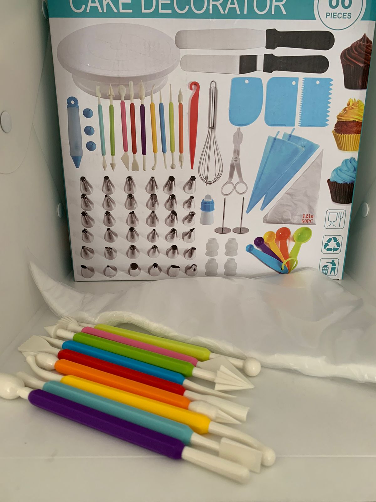 🎂 Kit de Decoración de Pastelería 66 Piezas – Crea Postres Profesionales en Casa - Mercacity Colombia