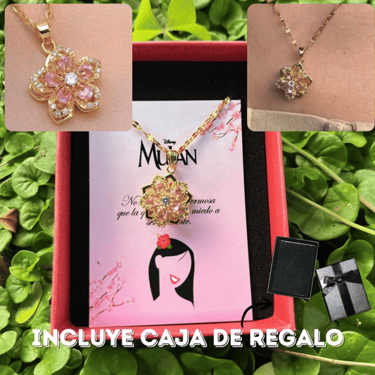 ✨ Collar Flor de Mulán – Belleza, Valentía y Poder Interior 🌸 - Mercacity Colombia