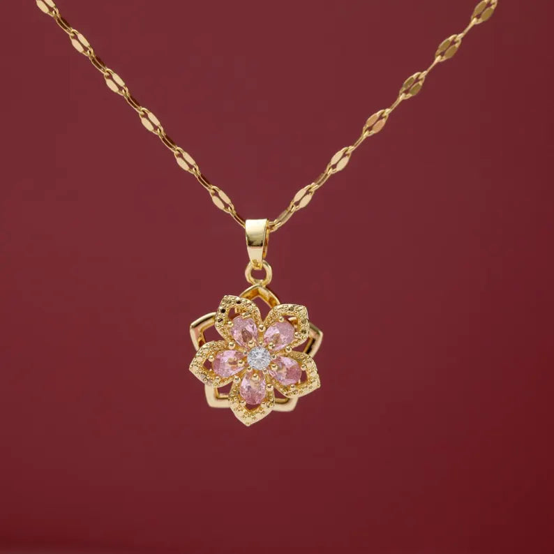 ✨ Collar Flor de Mulán – Belleza, Valentía y Poder Interior 🌸 - Mercacity Colombia