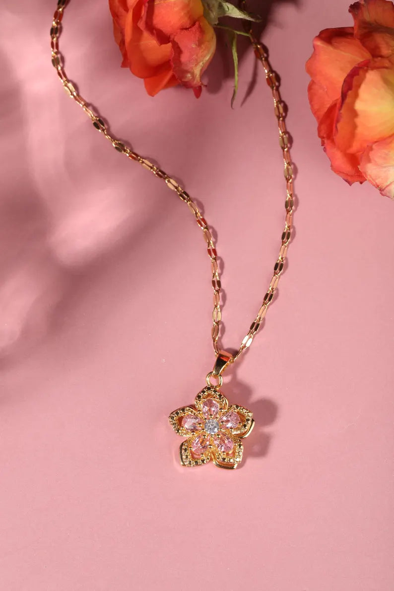 ✨ Collar Flor de Mulán – Belleza, Valentía y Poder Interior 🌸 - Mercacity Colombia