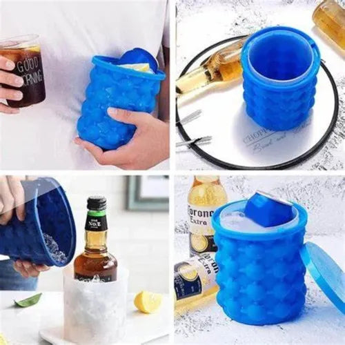 🧊 Molde de Silicona para Cubos de Hielo – Práctico, Reutilizable y Multiusos 🍹✨ - Mercacity Colombia