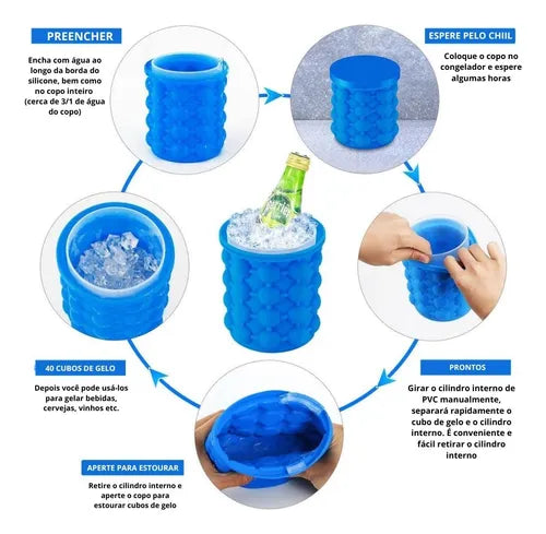 🧊 Molde de Silicona para Cubos de Hielo – Práctico, Reutilizable y Multiusos 🍹✨ - Mercacity Colombia