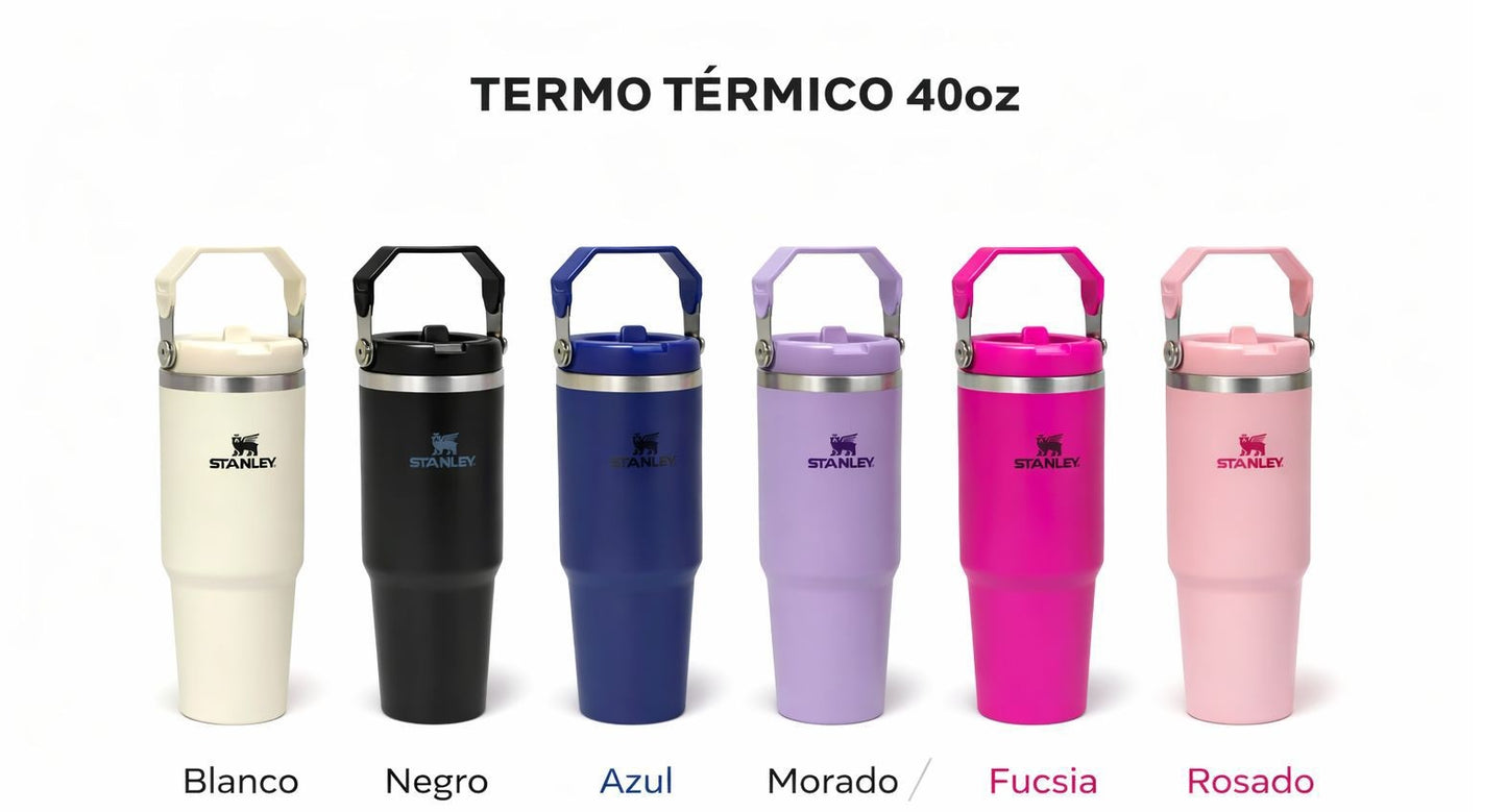 🔥 TERMO STANLEY PRO 40 OZ CON MANIJA – HIDRATACIÓN PREMIUM TODO EL DÍA 🔥 - Mercacity Colombia