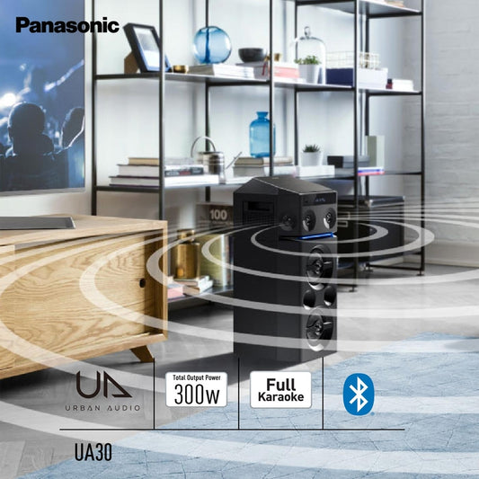 Panasonic SC-UA30 300 W RMS – Torre Bluetooth + Karaoke & Airquake Bass - Mercacity Colombia