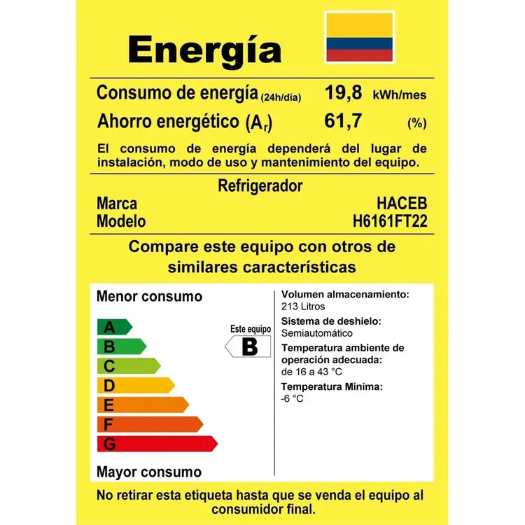 Nevera Haceb Frost 213 L Titanio con Dispensador de Agua – Tecnología y Ahorro - Mercacity Colombia
