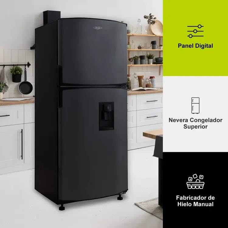 Nevera Haceb N243 No Frost 226 L – Manija Integrada Titanio / Gris Plomo - Mercacity Colombia