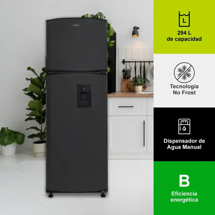 Nevera Haceb N311 No Frost 294 L – Manija Interna Titanio / Gris Plomo, Eficiencia Energética B - Mercacity Colombia