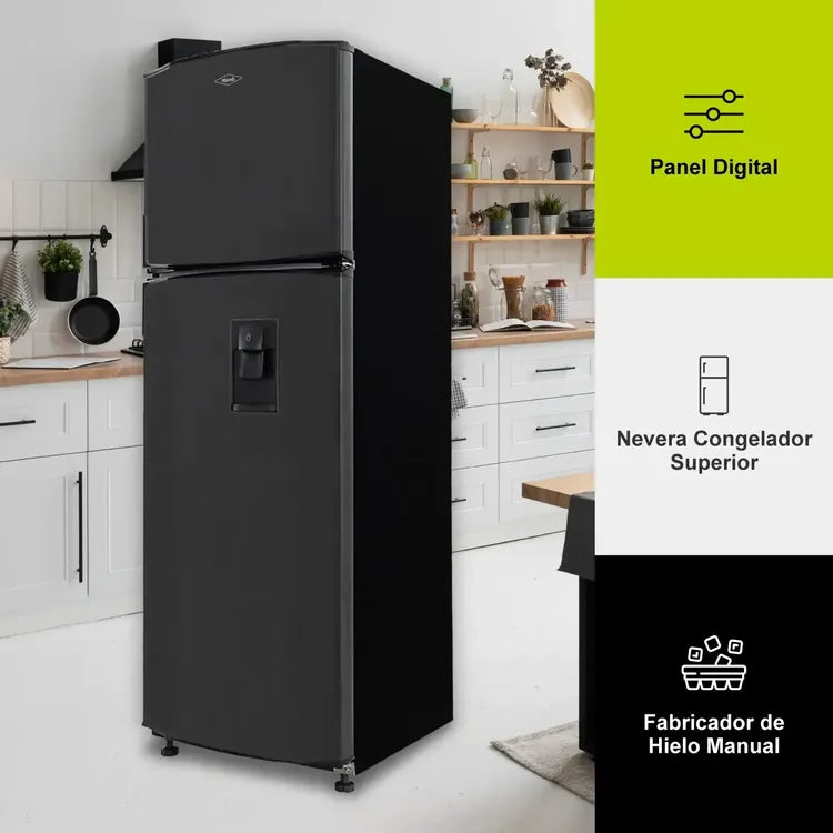 Nevera Haceb N311 No Frost 294 L – Manija Interna Titanio / Gris Plomo, Eficiencia Energética B - Mercacity Colombia