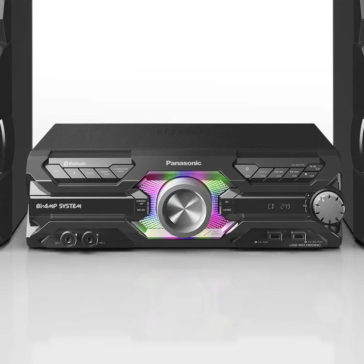 Minicomponente Panasonic SC-AKX730 2000 W RMS – Potencia Profesional con Karaoke y DJ Jukebox - Mercacity Colombia