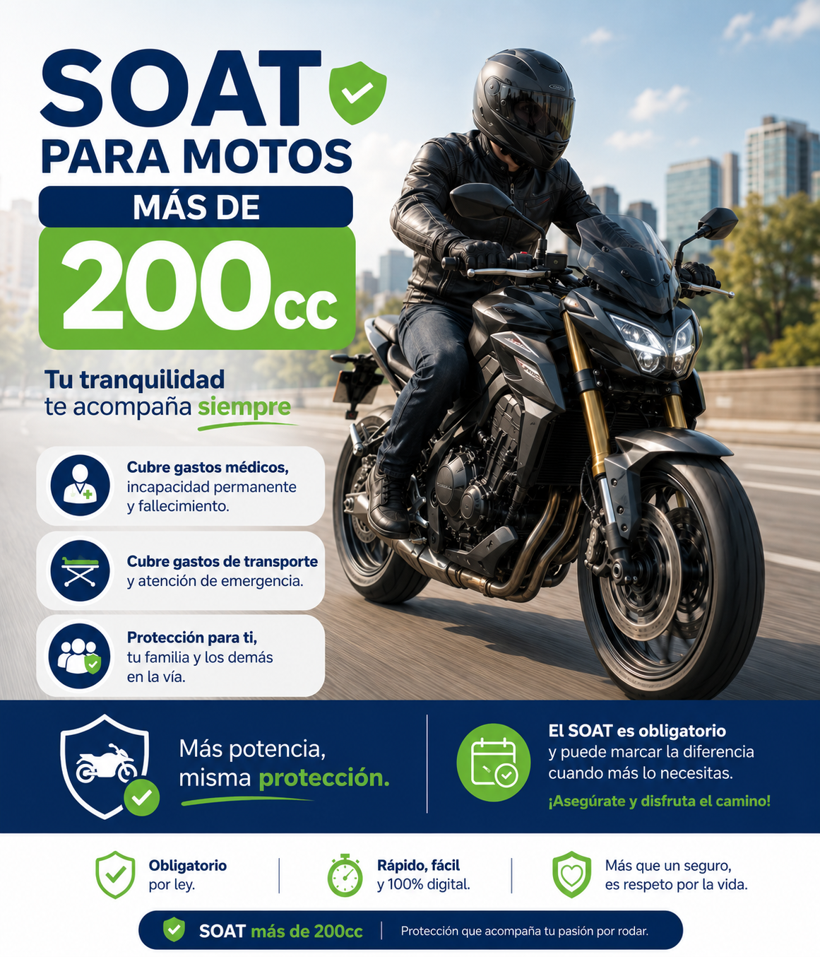 SOAT para motos de mas de 200cc - Mercacity Colombia