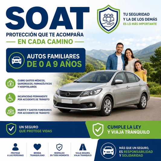 SOAT Autos familiares menos de 1500cc de 0 a 9 años - Mercacity Colombia
