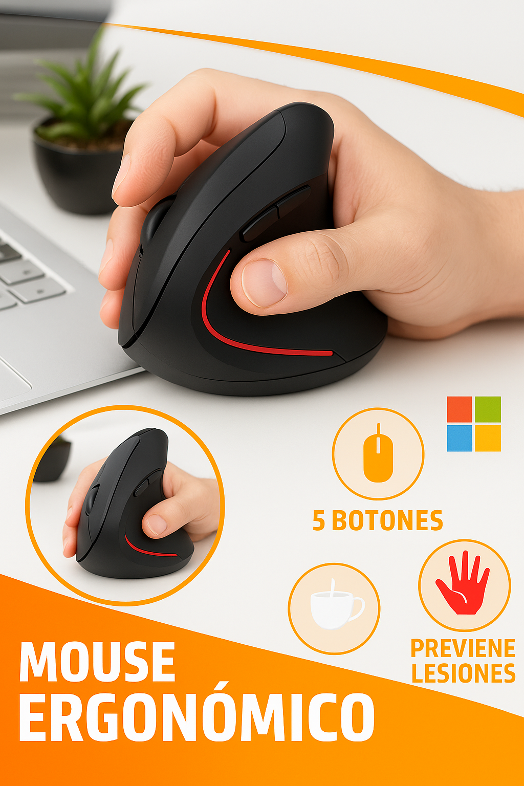Mouse ergonómico - Mercacity Colombia