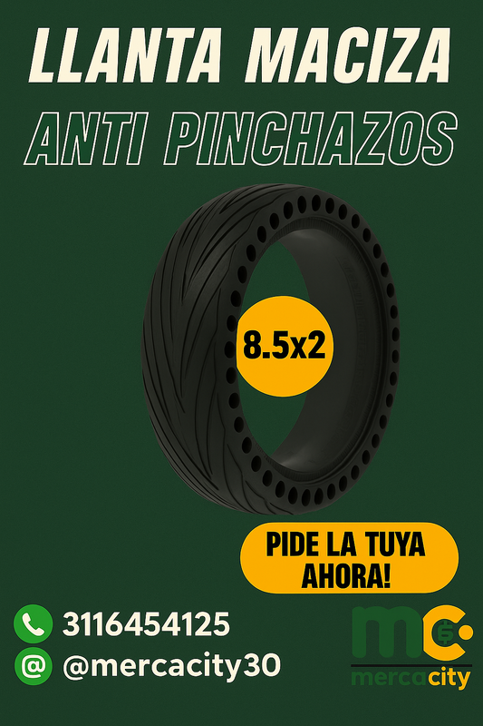Llanta maciza antipinchazos 8.5X2 - Mercacity Colombia