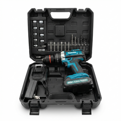 Taladro Atornillador Inalámbrico Makita 68 V – Kit Completo con 2 Baterías