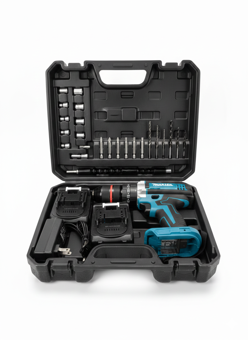 Taladro Atornillador Inalámbrico Makita 68 V – Kit Completo con 2 Baterías - Mercacity Colombia