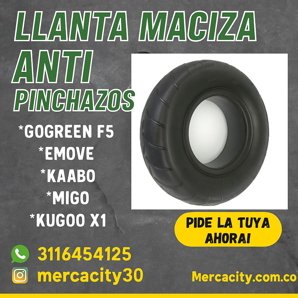 Llanta maciza anti pinchazos - Mercacity Colombia