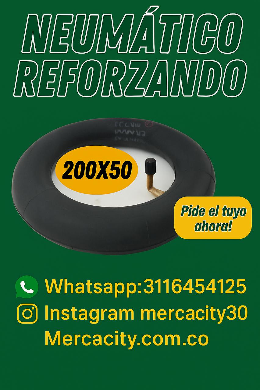 Neumatico reforzado 200x50 - Mercacity Colombia
