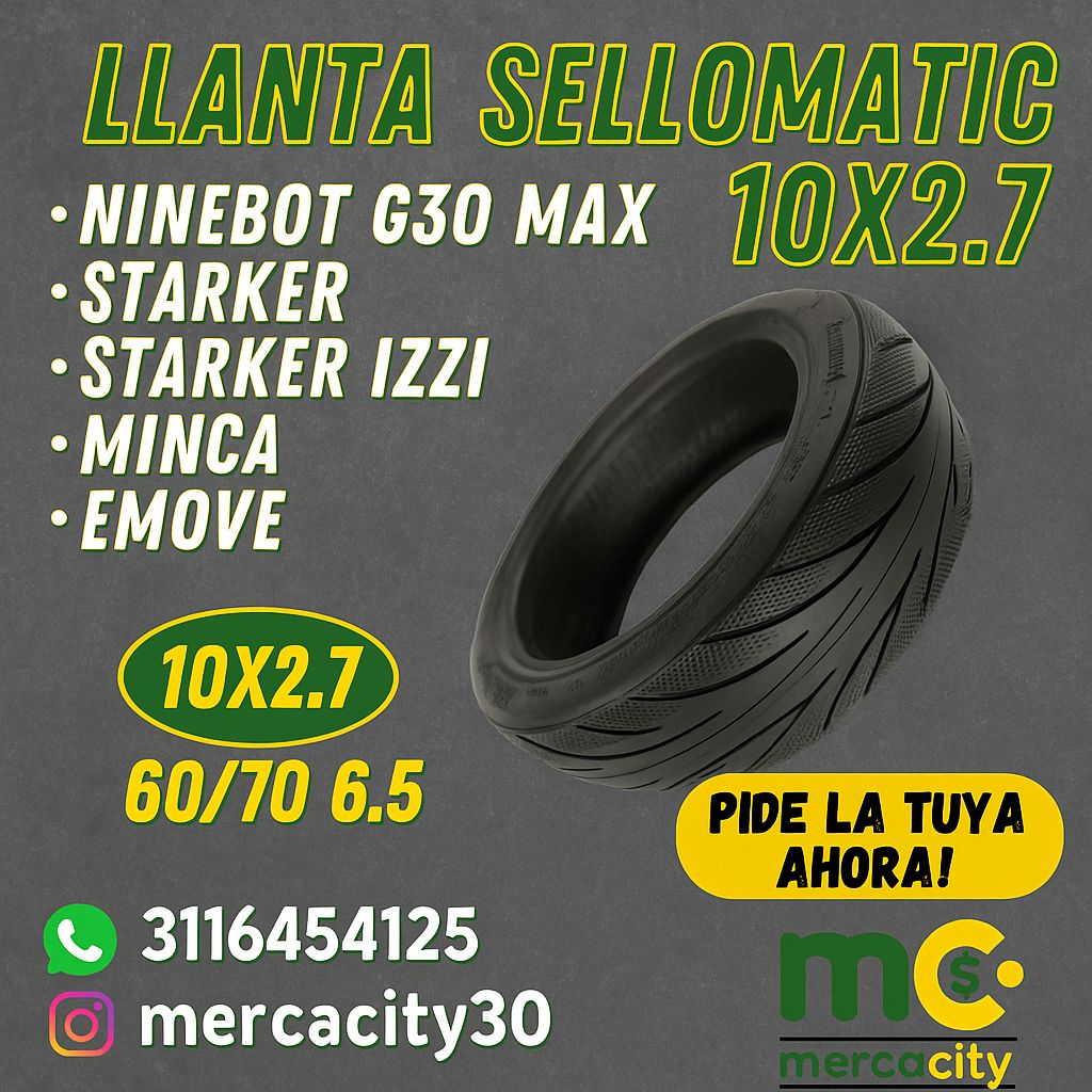Llanta sellomatic 10x2.7 - Mercacity Colombia