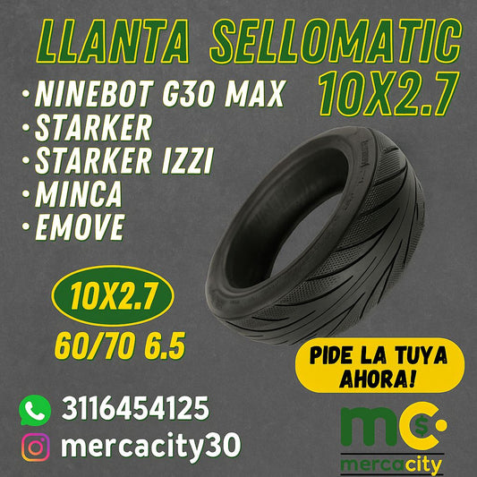 Llanta sellomatic 10x2.7 - Mercacity Colombia