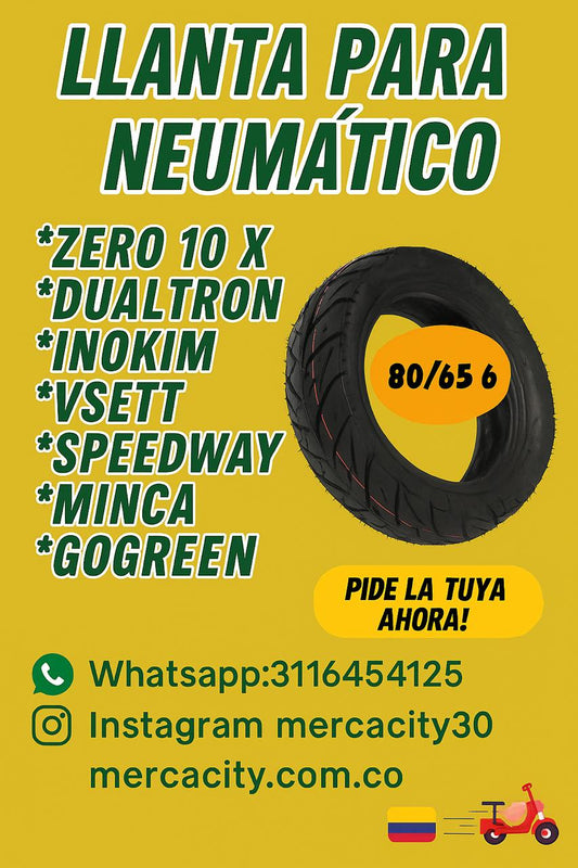 Llanta para neumatico 80/65 6 - Mercacity Colombia
