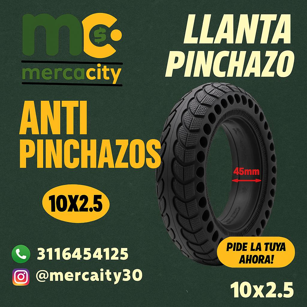 Llanta maciza antipinchazos 10x2.5 - Mercacity Colombia