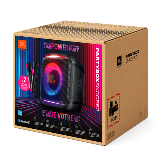 JBL PartyBox Encore 2 – 100 W, Micrófono Inalámbrico, Hasta 15 H de Batería, IPX4 - Mercacity Colombia