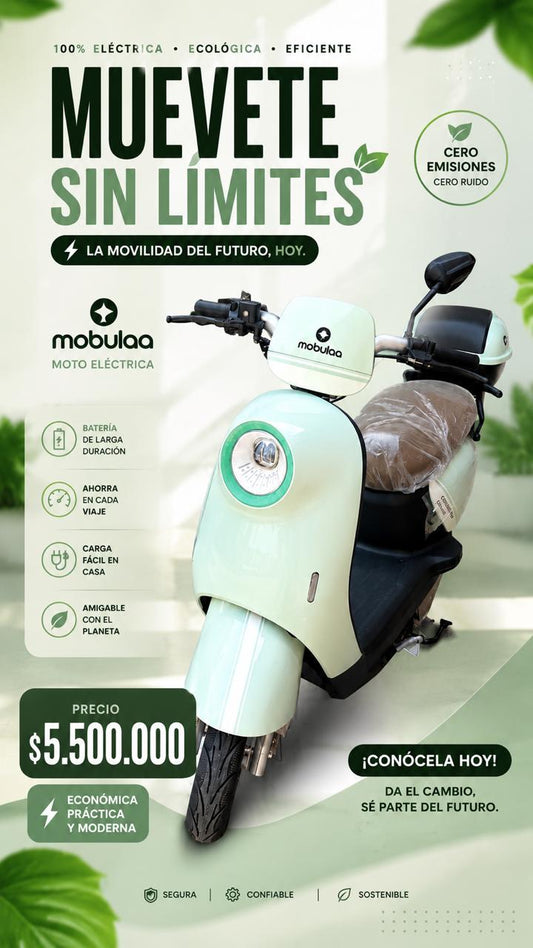 Bicimoto Eléctrica Mobulaa Girl 3 | Movilidad Urbana Inteligente y Económica - Mercacity Colombia