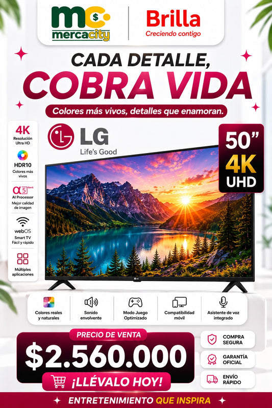 TELEVISOR LG 50" PULGADAS 4K UHD - Mercacity Colombia