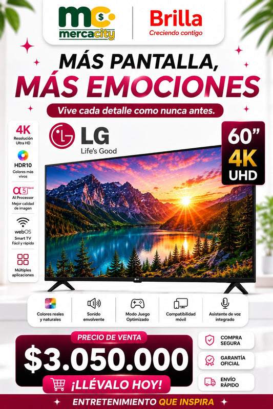 TELEVISOR LG 60" 4K UHD - Mercacity Colombia