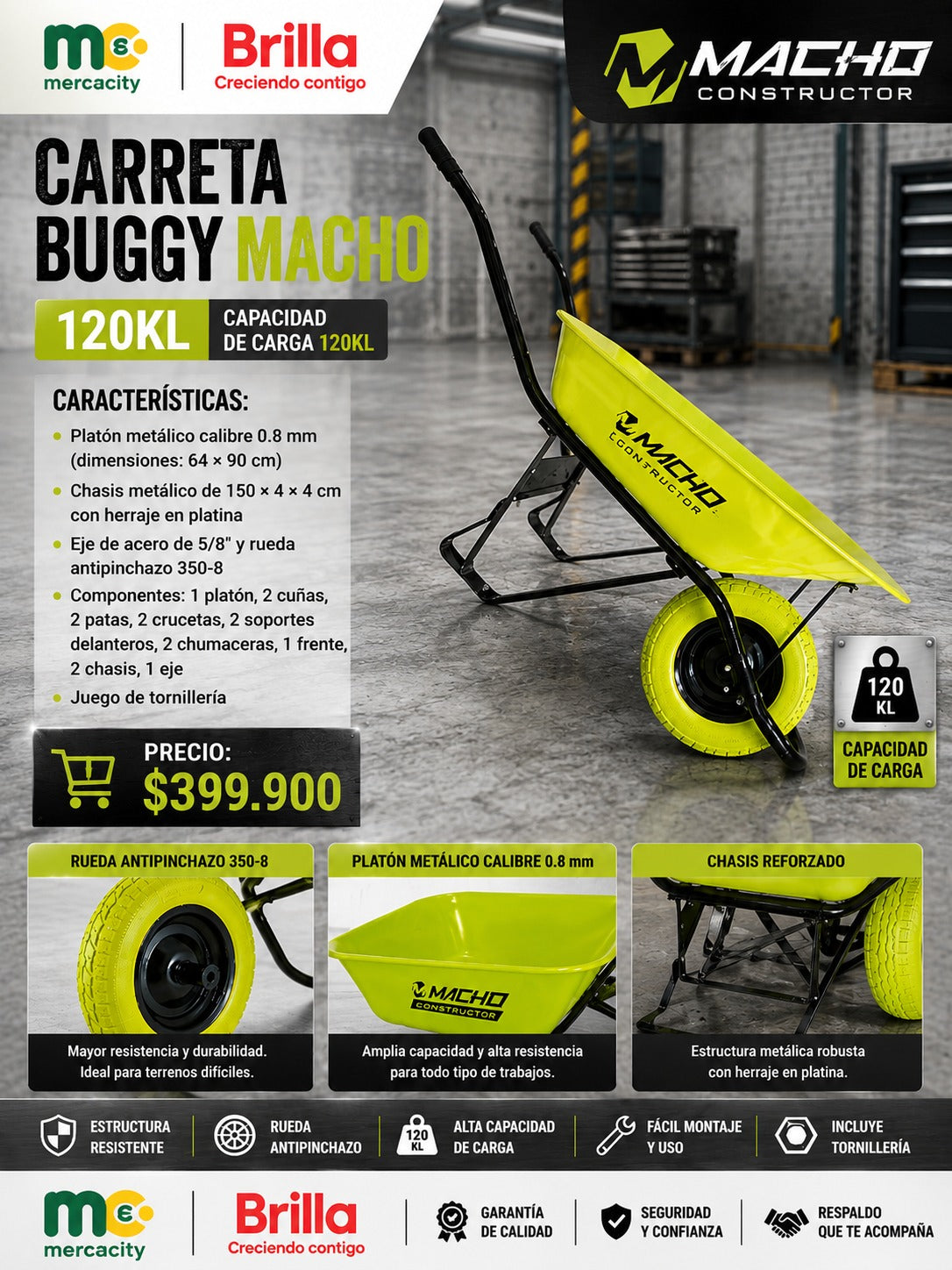 CARRETA BUGGY MACHO 120KL - Mercacity Colombia