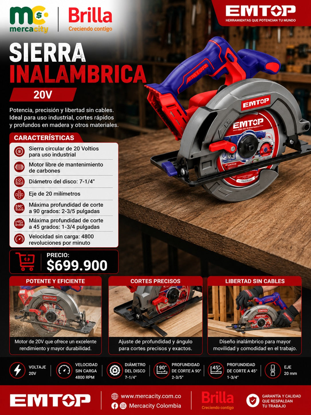 SIERRA INALAMBRICA 20V - Mercacity Colombia