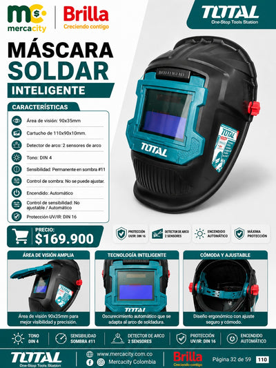 MASCARA SOLDAR INTELIGENTE TOTAL