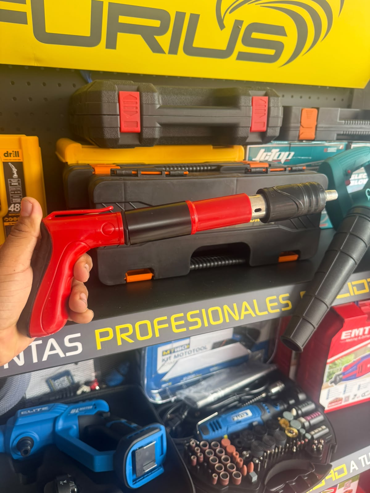 Kit Pistola de Fijación para Concreto, Acero y Ladrillo + 50 Tiros