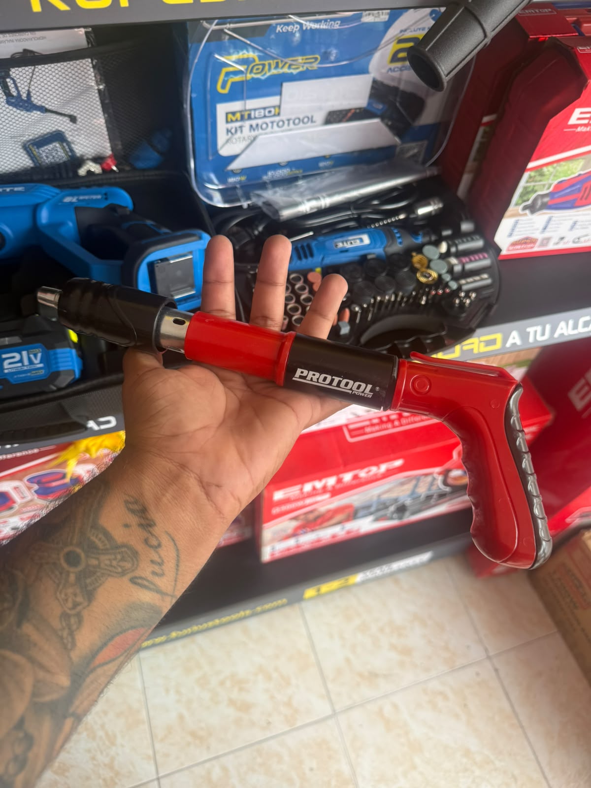 Kit Pistola de Fijación para Concreto, Acero y Ladrillo + 50 Tiros