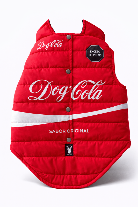 Chaleco Acolchado para Perros "Dog Cola" Rojo - Mercacity Colombia