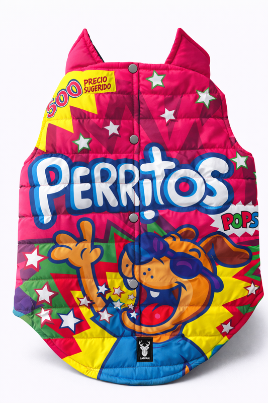 Chaleco Acolchado para Perros Perritos Pops Fucsia - Mercacity Colombia