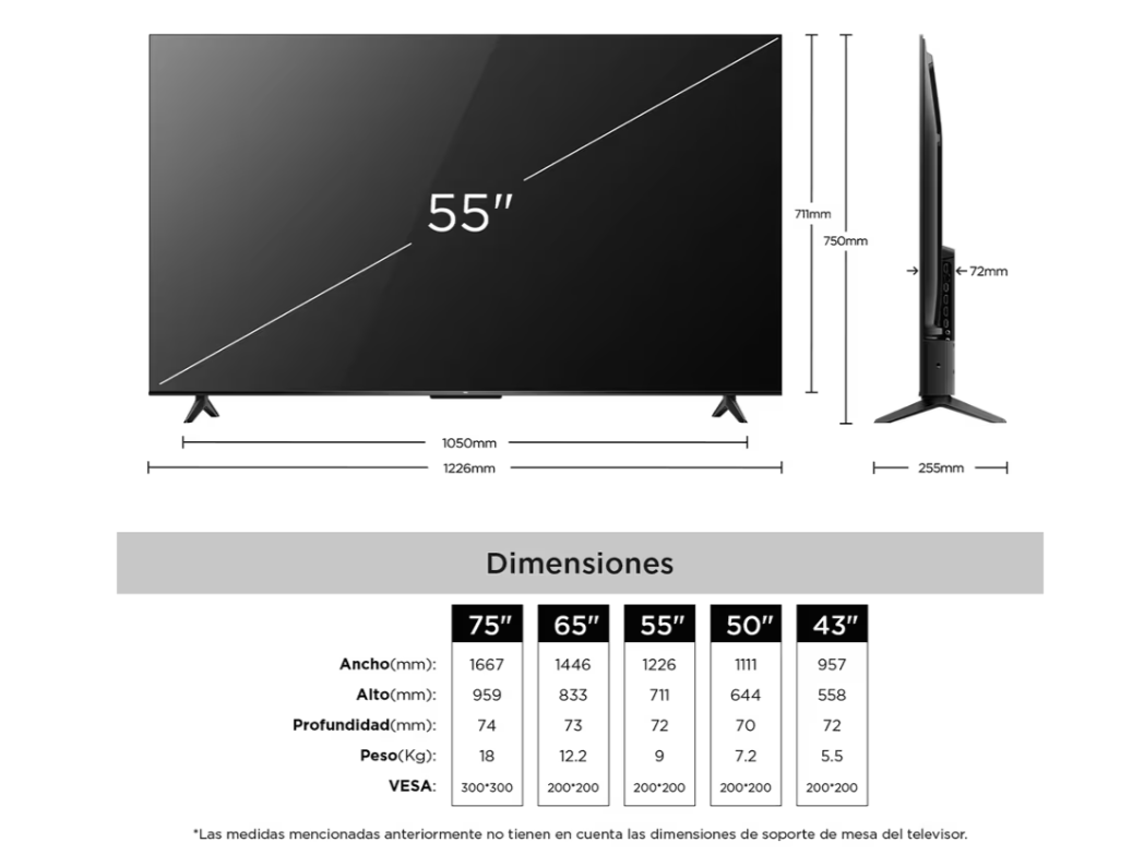Smart TV TCL 55" 4K UHD - Google TV (V6C Series) | Cine en Casa - Mercacity Colombia